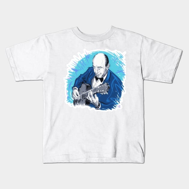 Charlie Byrd - An illustration by Paul Cemmick Kids T-Shirt by PLAYDIGITAL2020